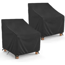 2 Pack Waterproof Outdoor Chair Covers Patio Furniture Covers 33W x 33D x 36H Inches Bn-link