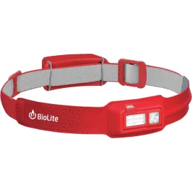 BioLite HeadLamp 330 Lumen No-Bounce Rechargeable Head Light, Ember Red (119328)