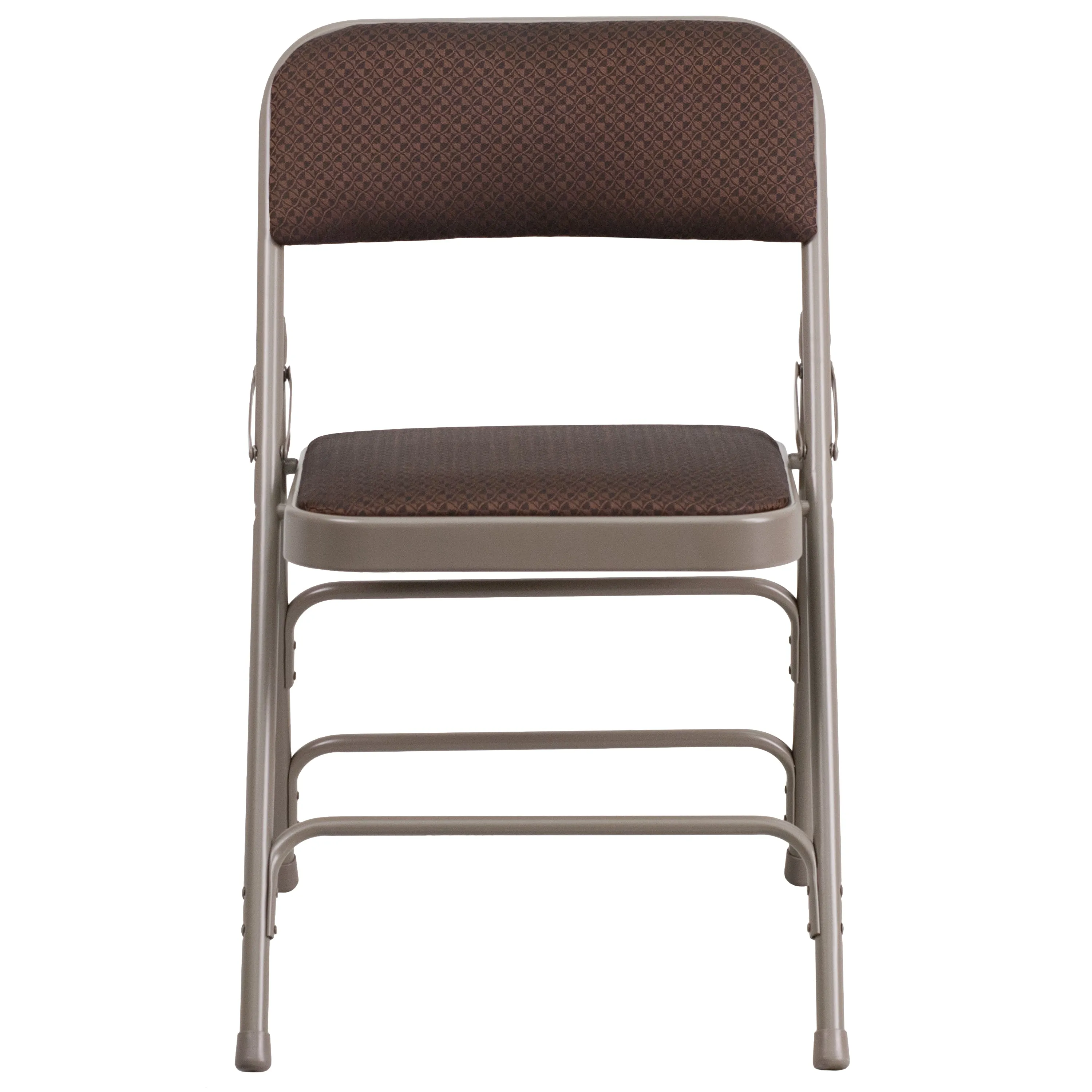 Brown Fabric Metal Chair 2-AW-MC309AF-BRN-GG