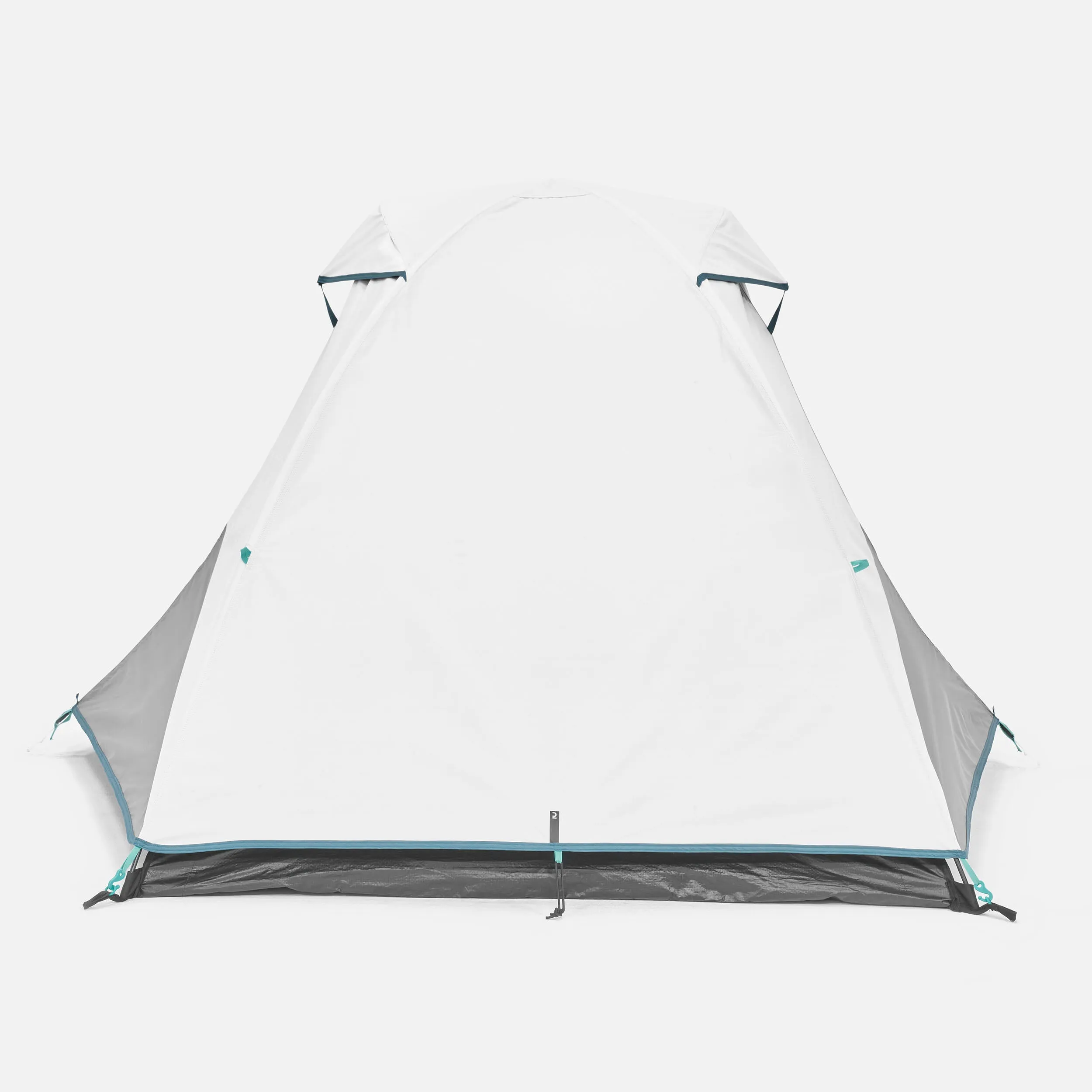 Camping tent 2-person Quechua Fresh & Black MH100, white/gray/blue