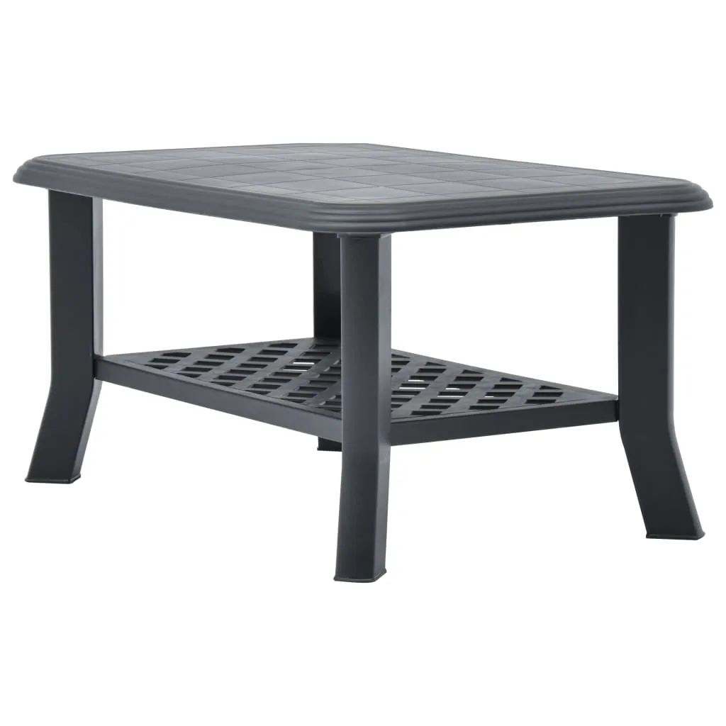 Coffee Table Anthracite 90x60x46 cm Plastic