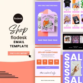 Colorful Flodesk Email Template Sale Announcement - Candyjay