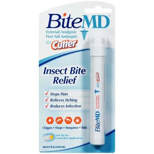 Cutter Bite MD Insect Bite Relief 0.5 Oz Stick Analgesic and Antiseptic