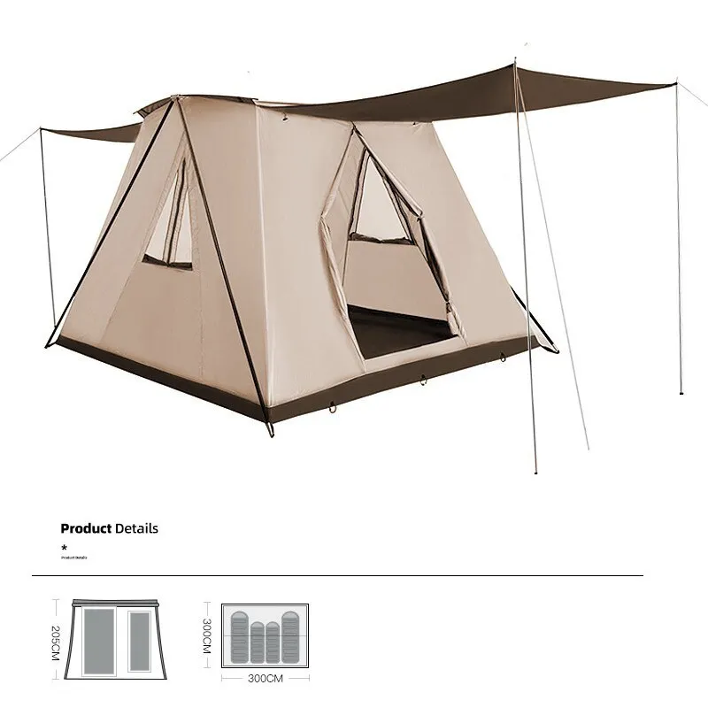 Double Pole Support Pop-up Tent