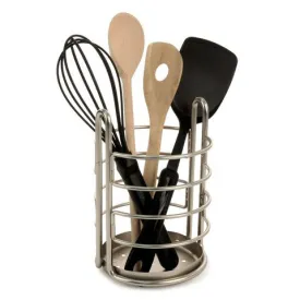 Euro Utensil Holder Satin Nicke