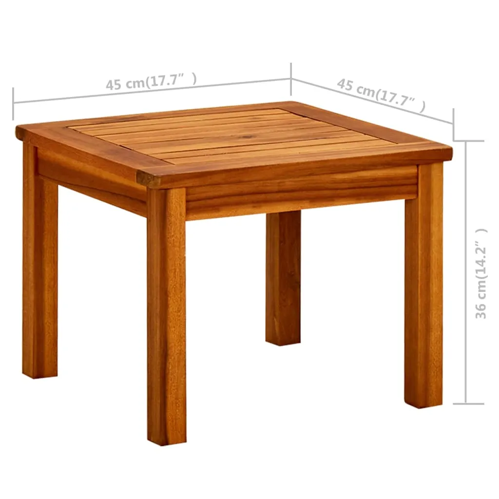 Garden Coffee Table 45x45x36 cm Solid Acacia Wood