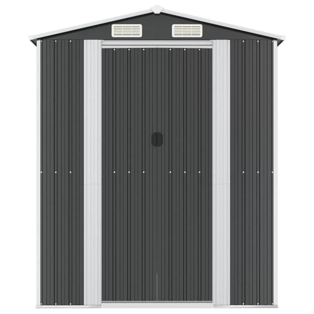 Garden Shed Anthracite 192x1021x223 cm Galvanised Steel