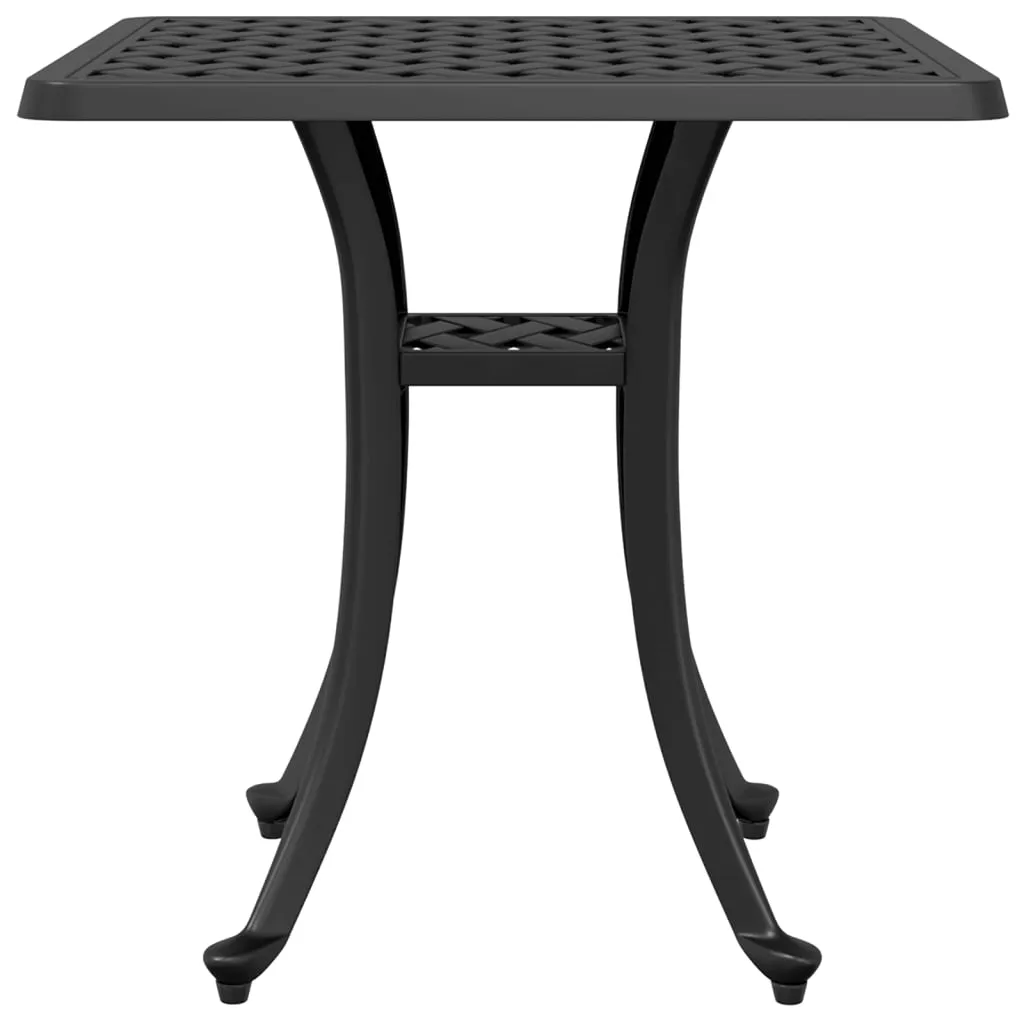 Garden Table Black 53x53x53 cm Cast Aluminium