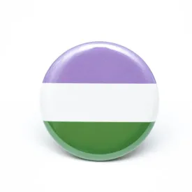 Genderqueer pride flag button