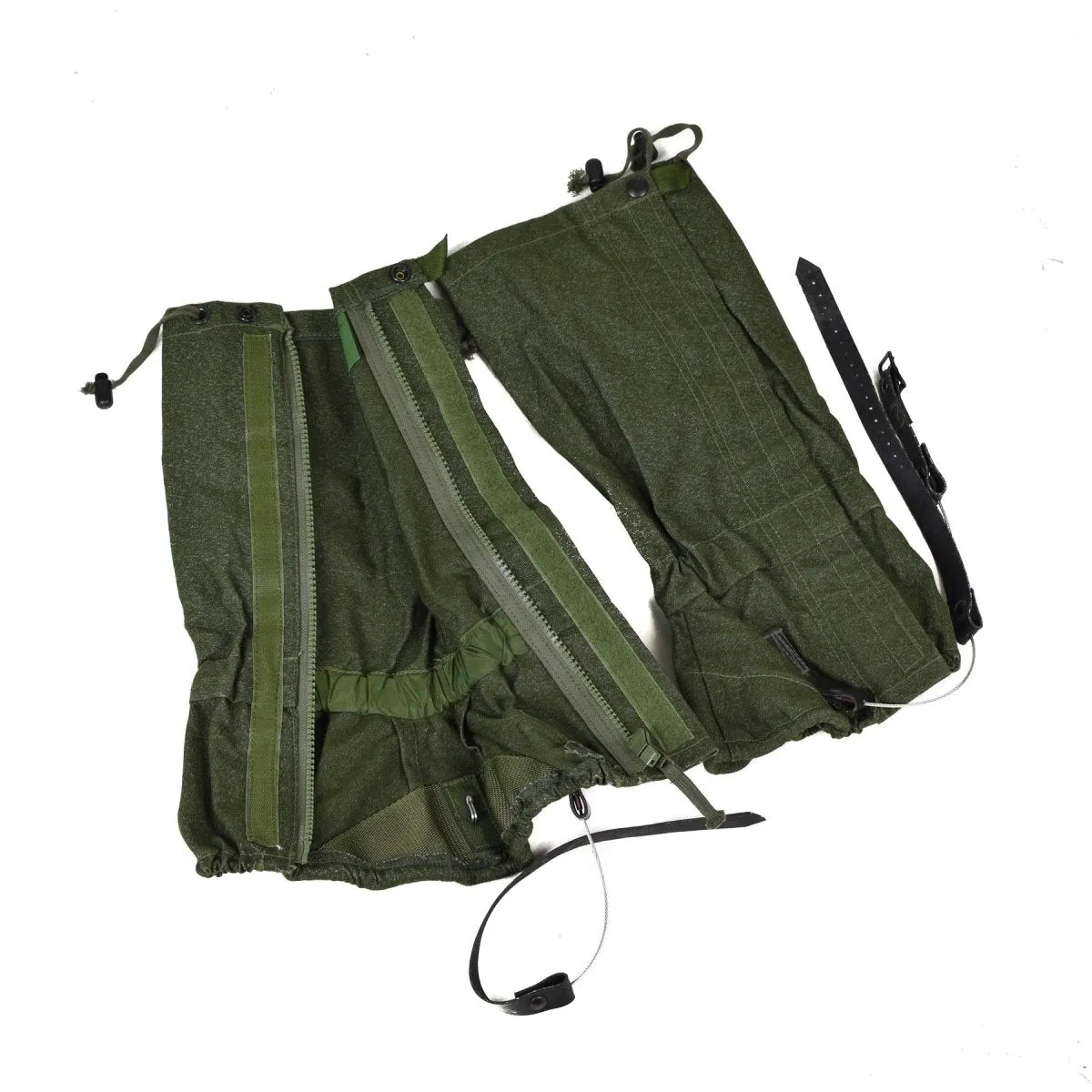 Genuine British army Gaiters canvas OD olive hiking military surplus combat NEW