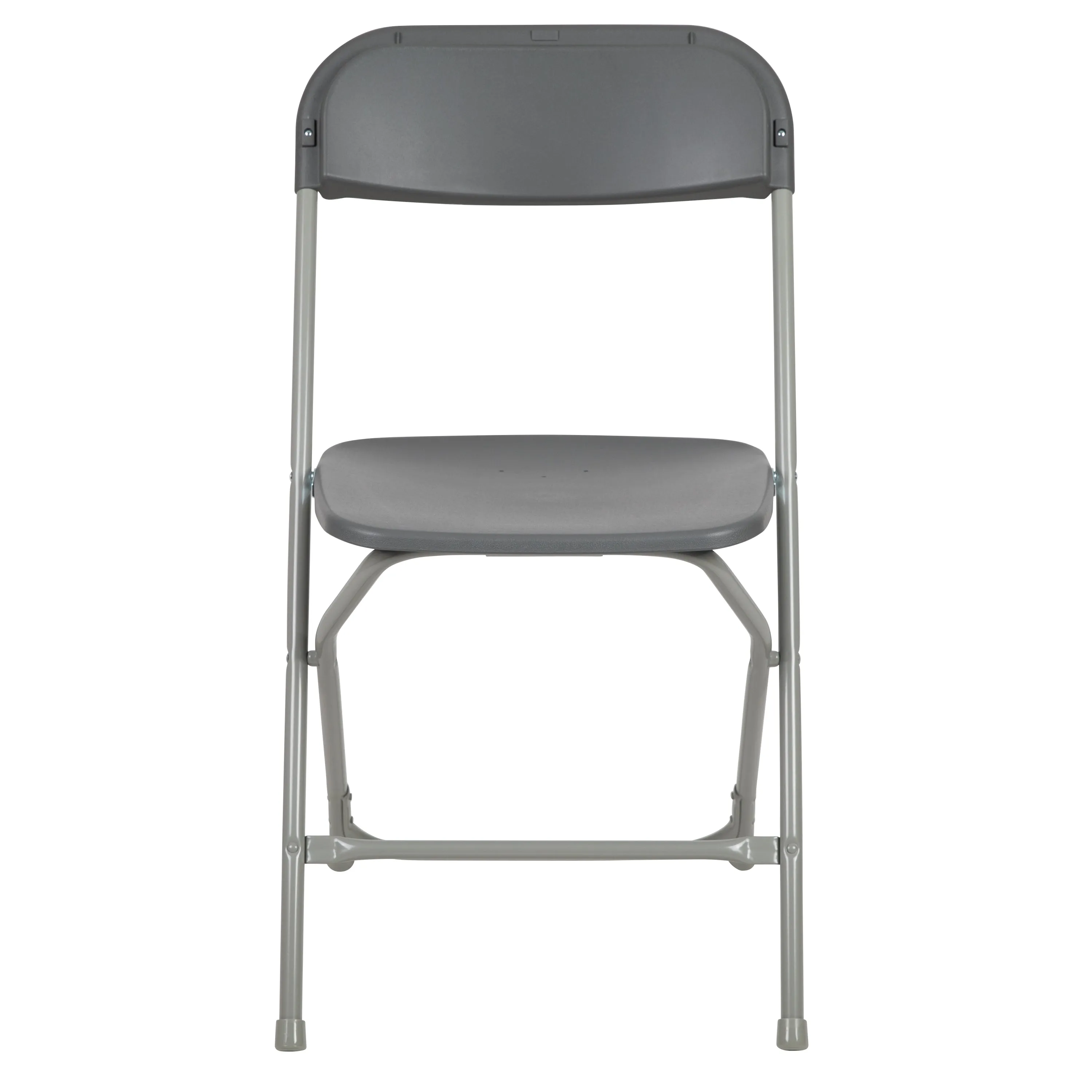 Grey Plastic Folding Chair 2-LE-L-3-GREY-GG