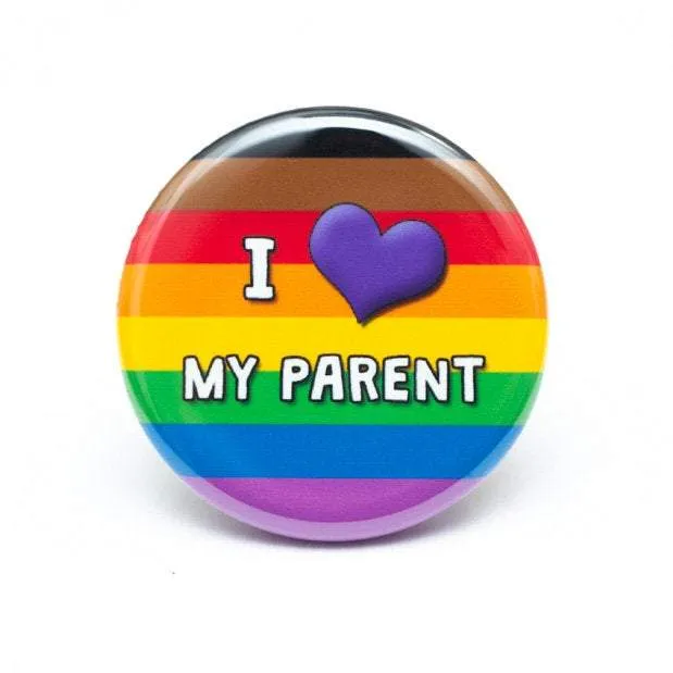 I Love My Parent(s) pride ally buttons