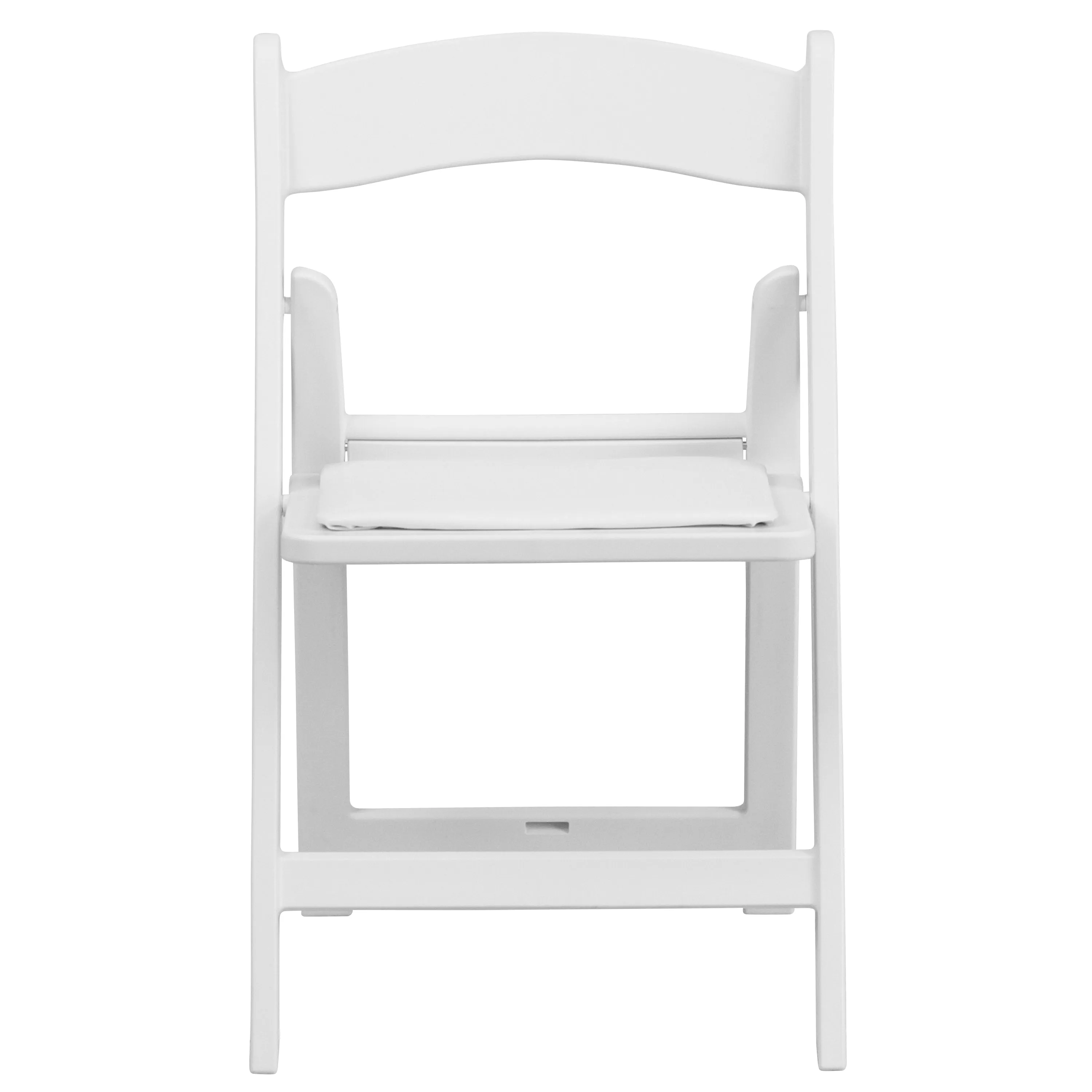 Kids White Resin Folding Chair 2-LE-L-1K-GG