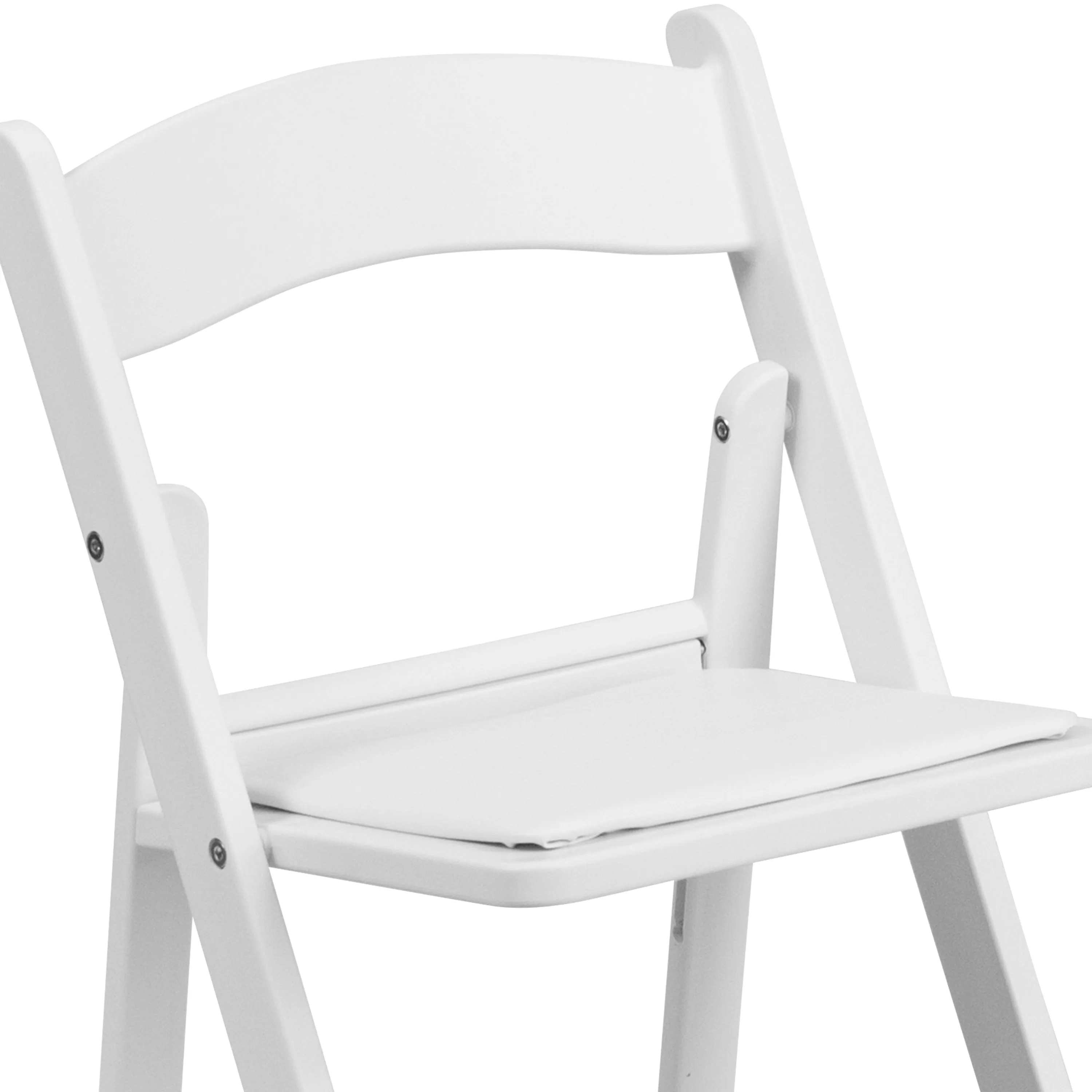 Kids White Resin Folding Chair 2-LE-L-1K-GG