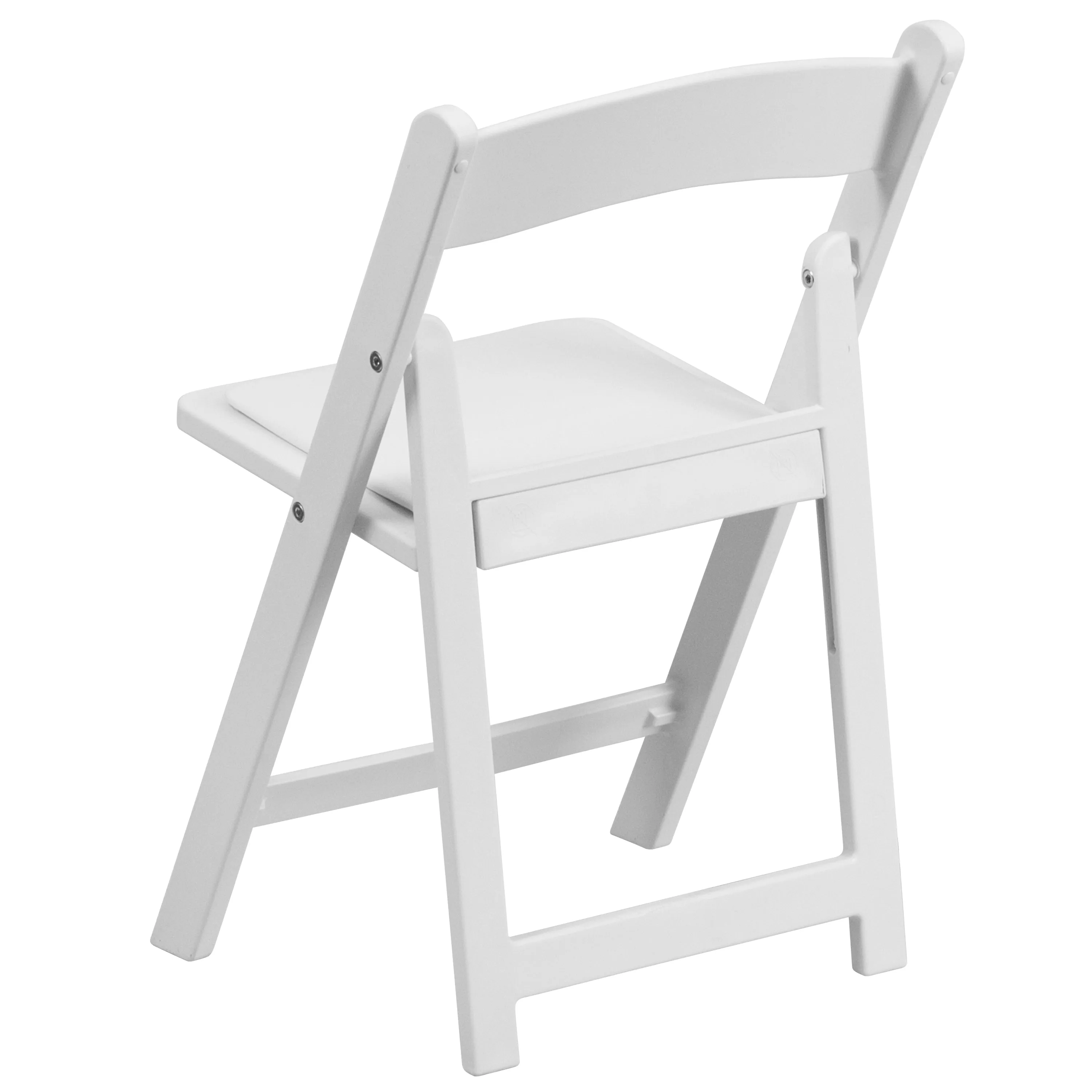 Kids White Resin Folding Chair 2-LE-L-1K-GG