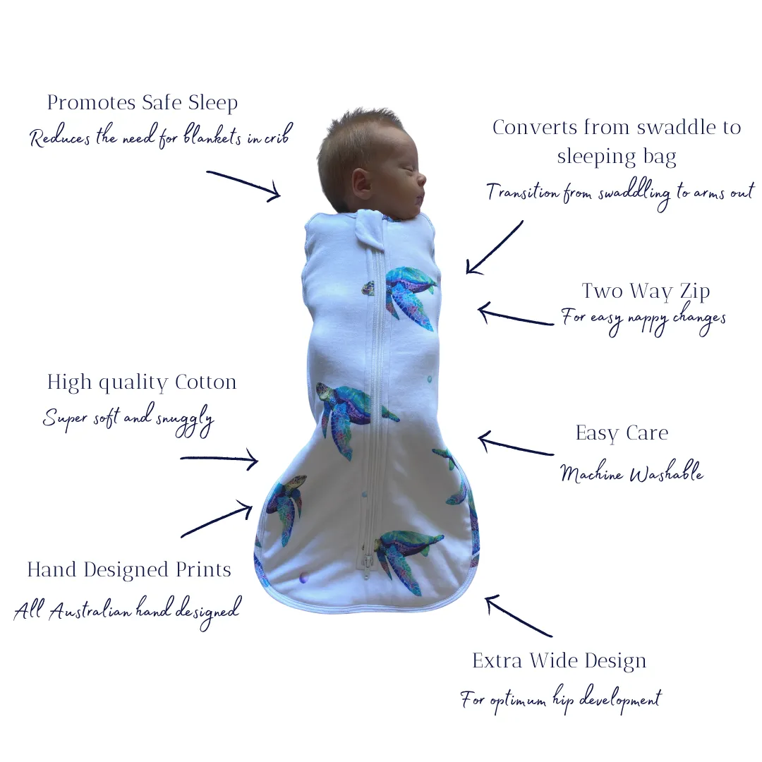 Newborn Sleeping Bag 2.5 TOG - Sea Turtle