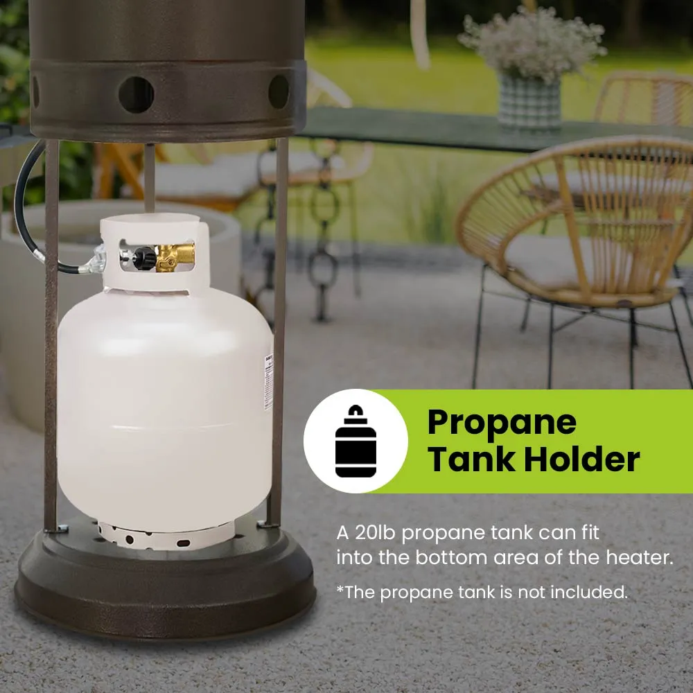 Propane Heater - Built-in Wheels, 48,000 BTU’s