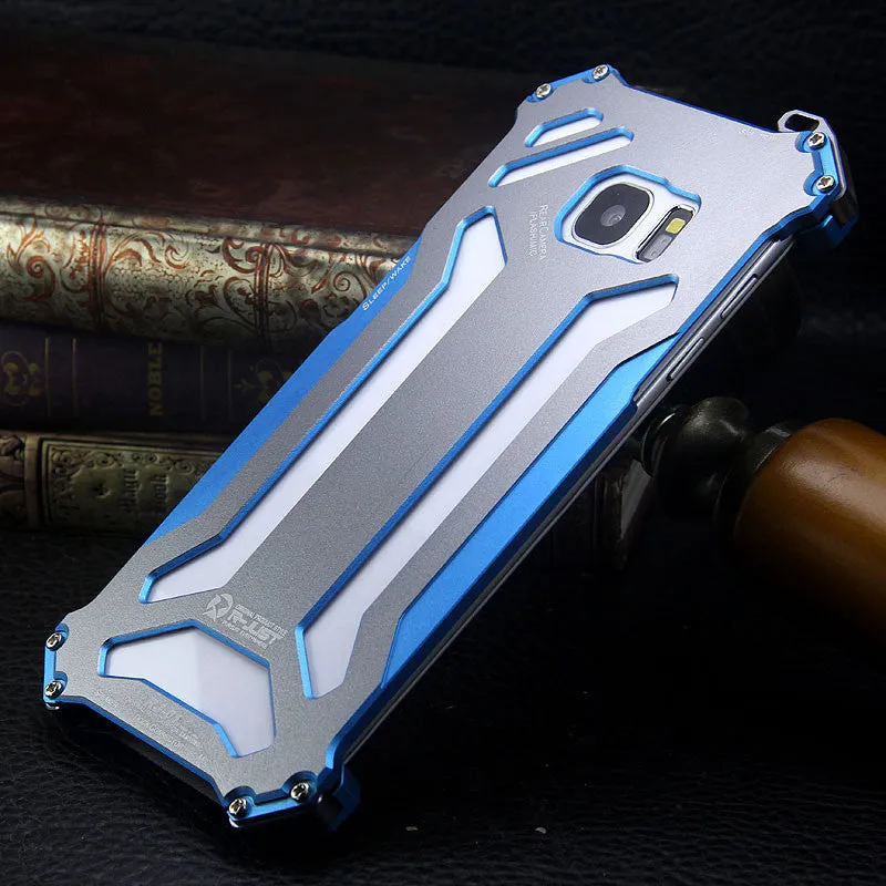 R-Just Gundam Aerospace Aluminum Contrast Color Shockproof Metal Shell Outdoor Protection Case