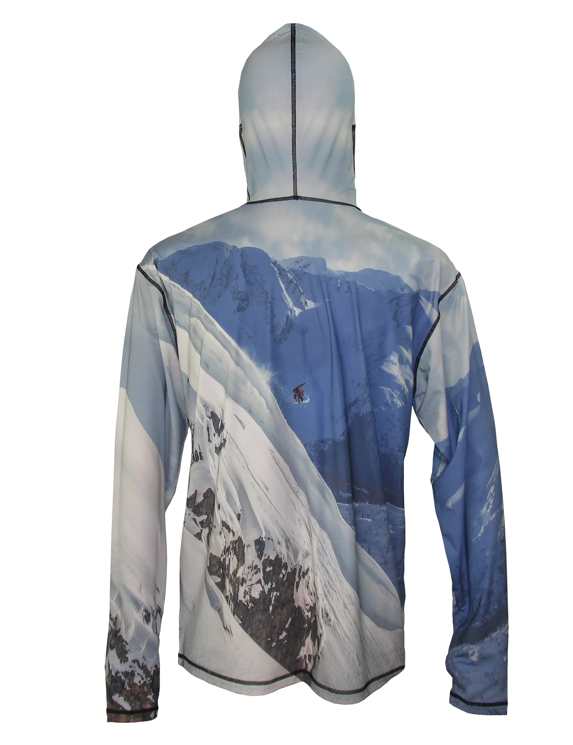 Snowboarder#2 Lightweight Mountain Graphic Hoodie