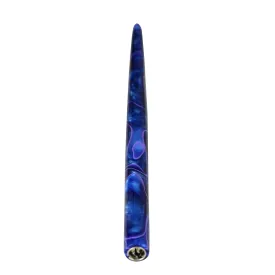 Straight Penholder -  NavyBlue-Black Swirl