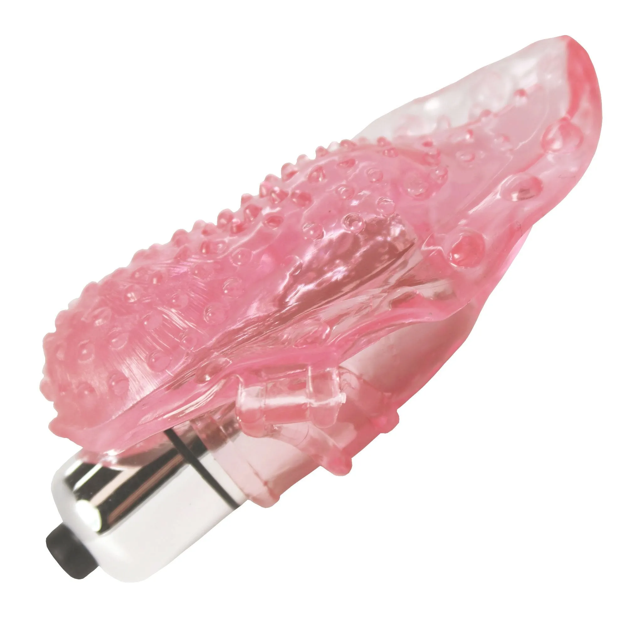 Vibrating Tongue Finger Sleeve with Clit Bullet