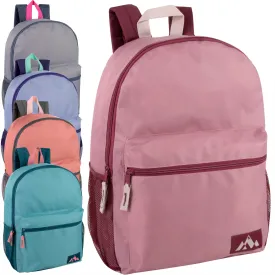 Wholesale 46cm Backpack 23L Capacity With Side Pocket - 5 Light Colours